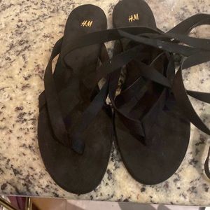 H&M tie up sandals Size 11